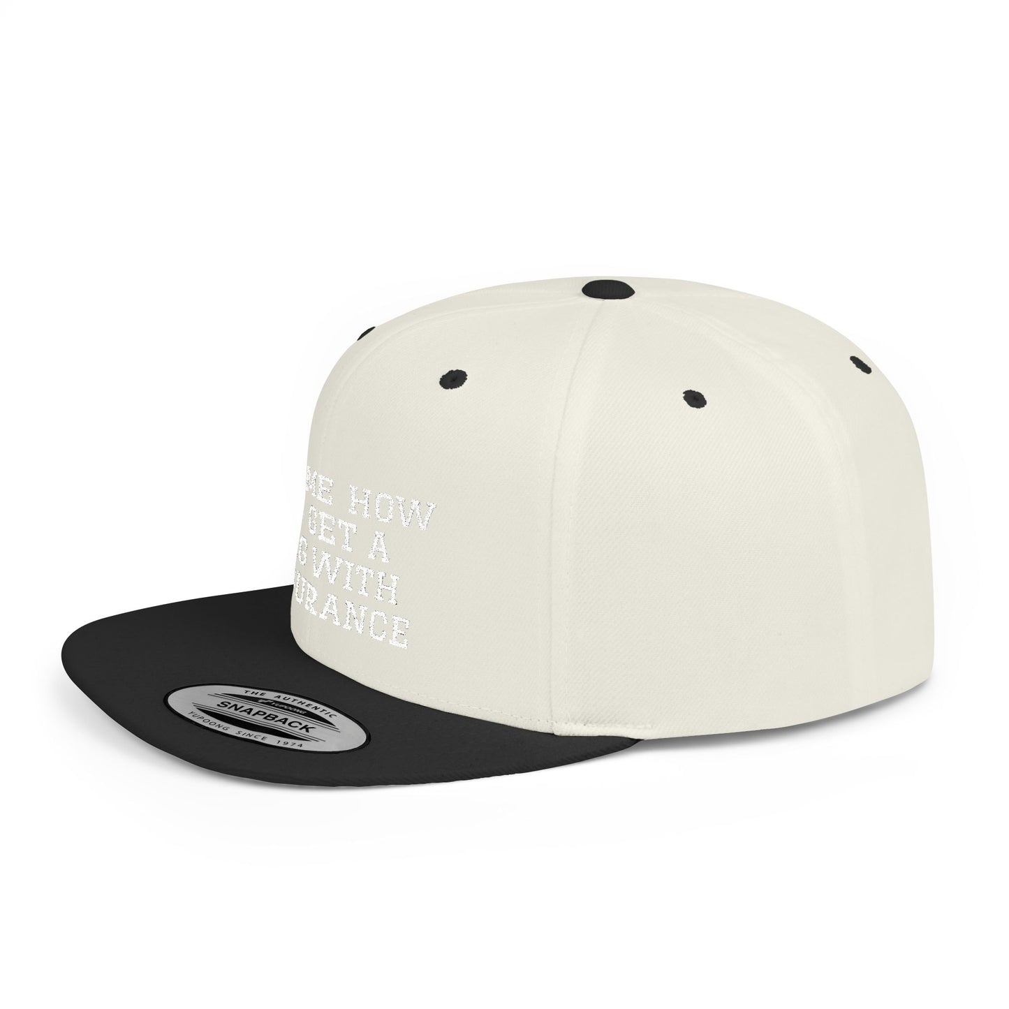 Conversation Starter Flat Bill Snapback